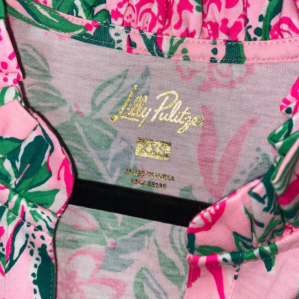 NWT Lilly Pulitzer Pink Conch Shell Hayes 3/4 Sleeve Mini Dress Women's Size XXS - Picture 6 of 10
